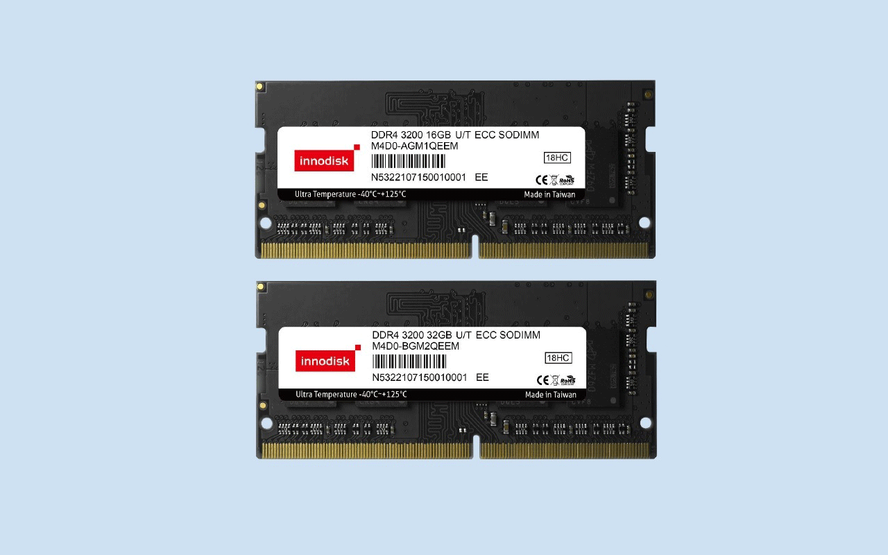 イノディスク社 -40～125℃対応 DDR4 DIMMリリースのお知らせ