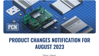 テルトニカ・ネットワークス　2023年8月の製品変更のお知らせ