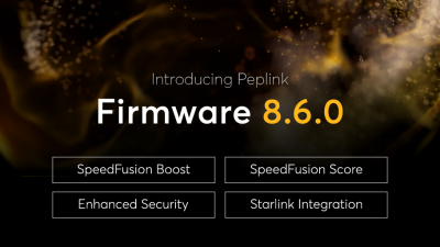 Peplink製品 ファームウェア8.6.0のご紹介